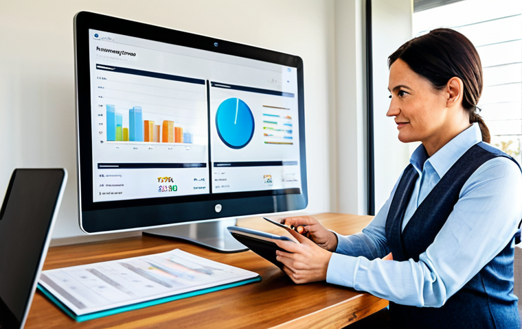 A professional couple, an adult man and woman in their late 30s, dressed in modest business casual attire, are sitting at a clean, modern wooden table in a bright, contemporary home office. They are collaboratively reviewing a detailed digital budget displayed on a large tablet, which clearly shows color-coded financial "buckets" or categories like "Essentials," "Long-term Savings," and "Emergency Fund." The man points to a section on the screen, while the woman nods in agreement, both engaged in an open and honest financial discussion. The room is well-lit with natural light, reflecting a sense of clarity and organization. Perfect anatomy, correct proportions, natural pose, well-formed hands, proper finger count, natural body proportions. Fully clothed, appropriate attire, professional dress, safe for work, appropriate content, family-friendly.