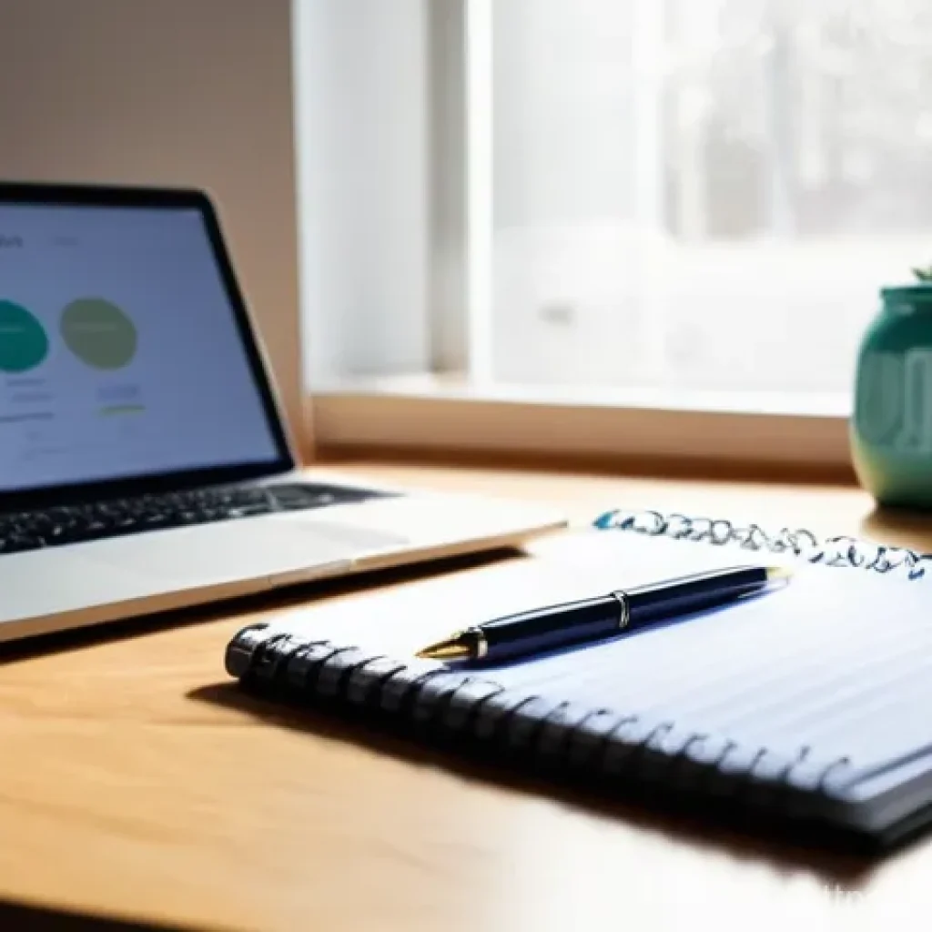 버킷 예산 시스템의 성공적인 실행을 위한 요소 - **Prompt:** A young adult, likely in their late 20s or early 30s, male or female, sits at a clean wo...